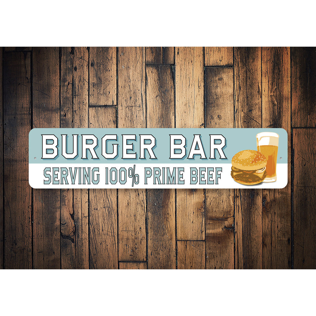Prime Beef Burger Bar Sign