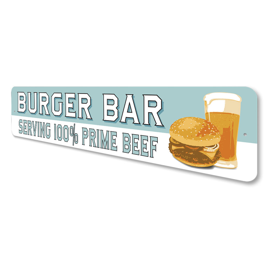 Prime Beef Burger Bar Sign