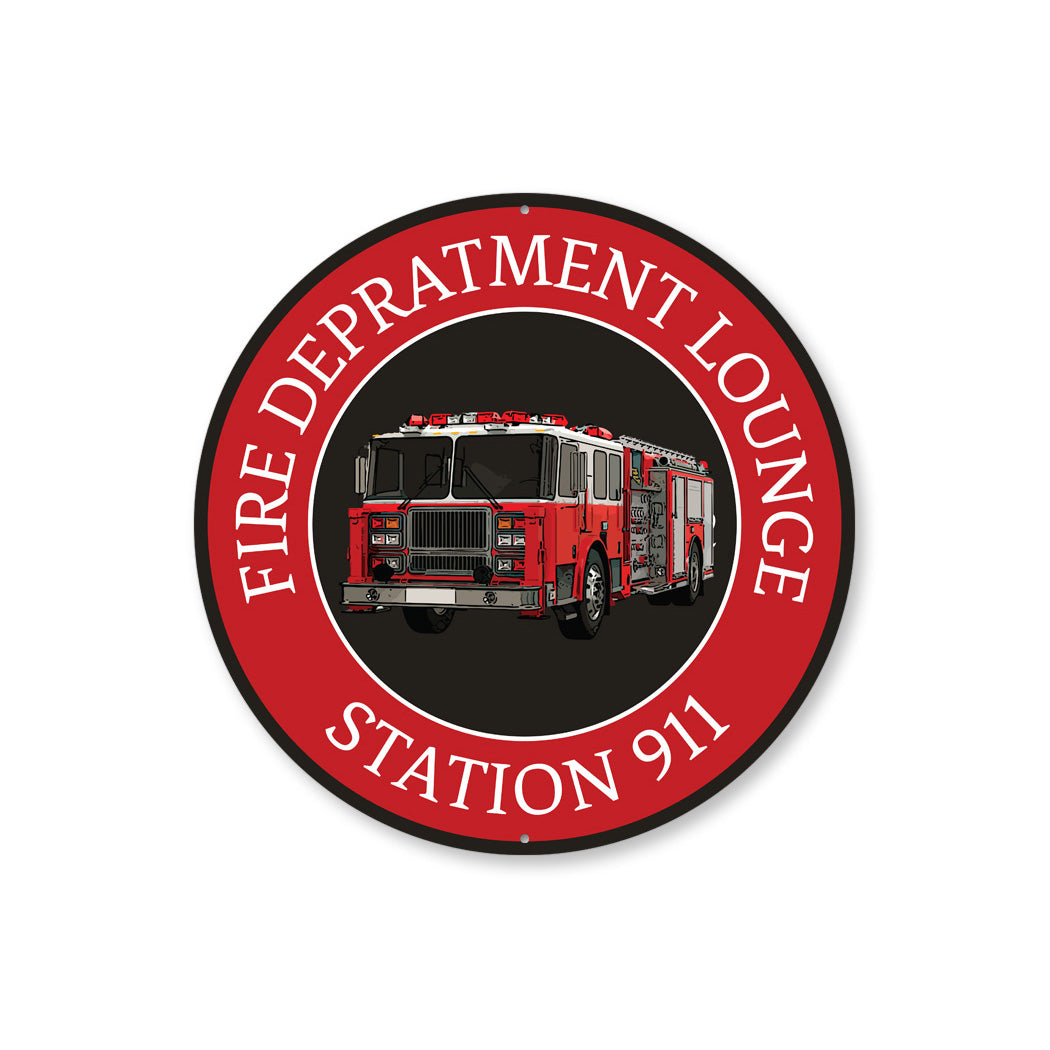 Fire Department Worker Sign