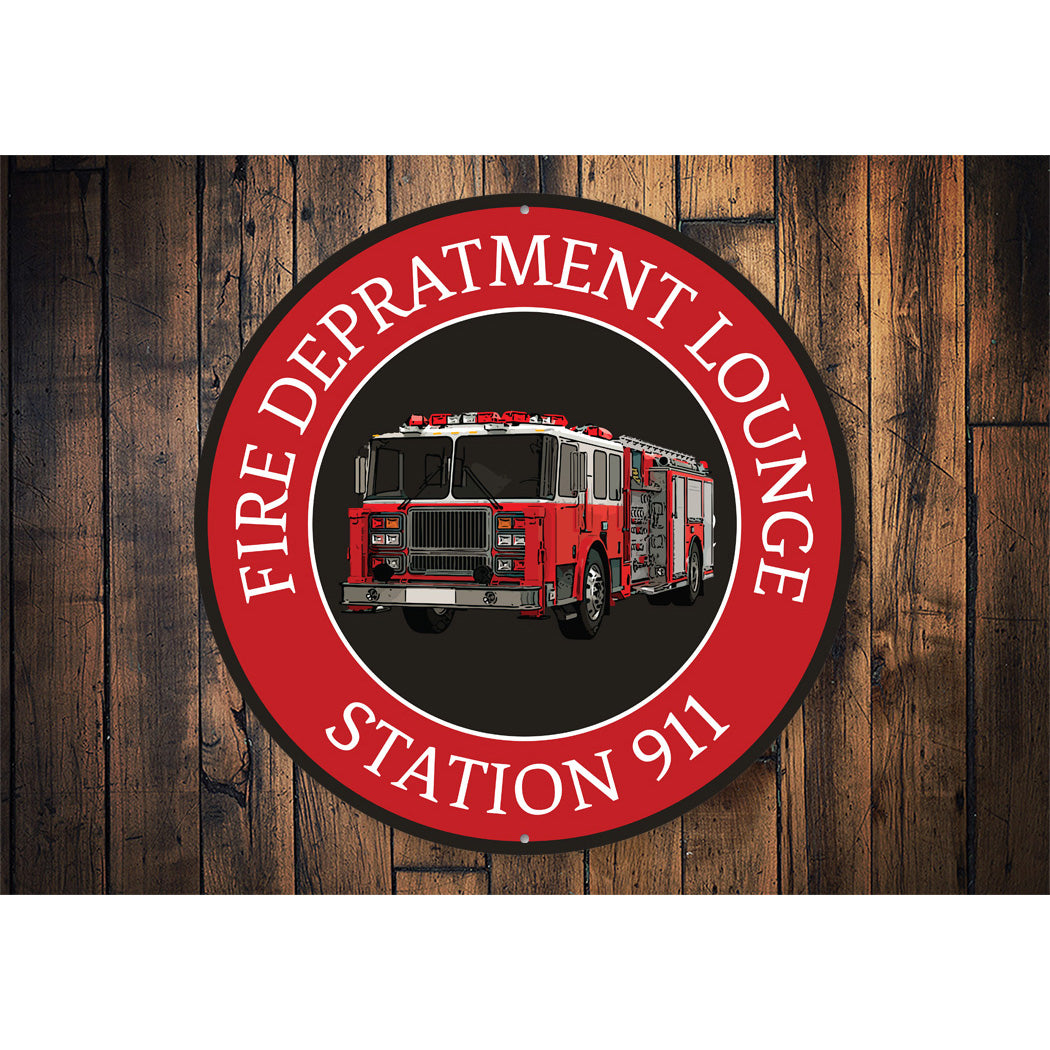Fire Department Worker Sign