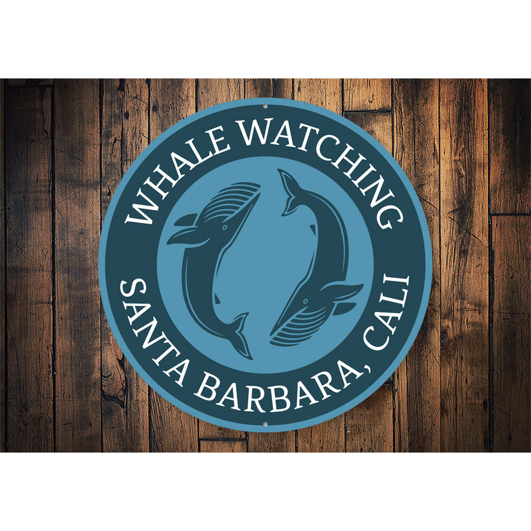 Whale Watching Location Sign