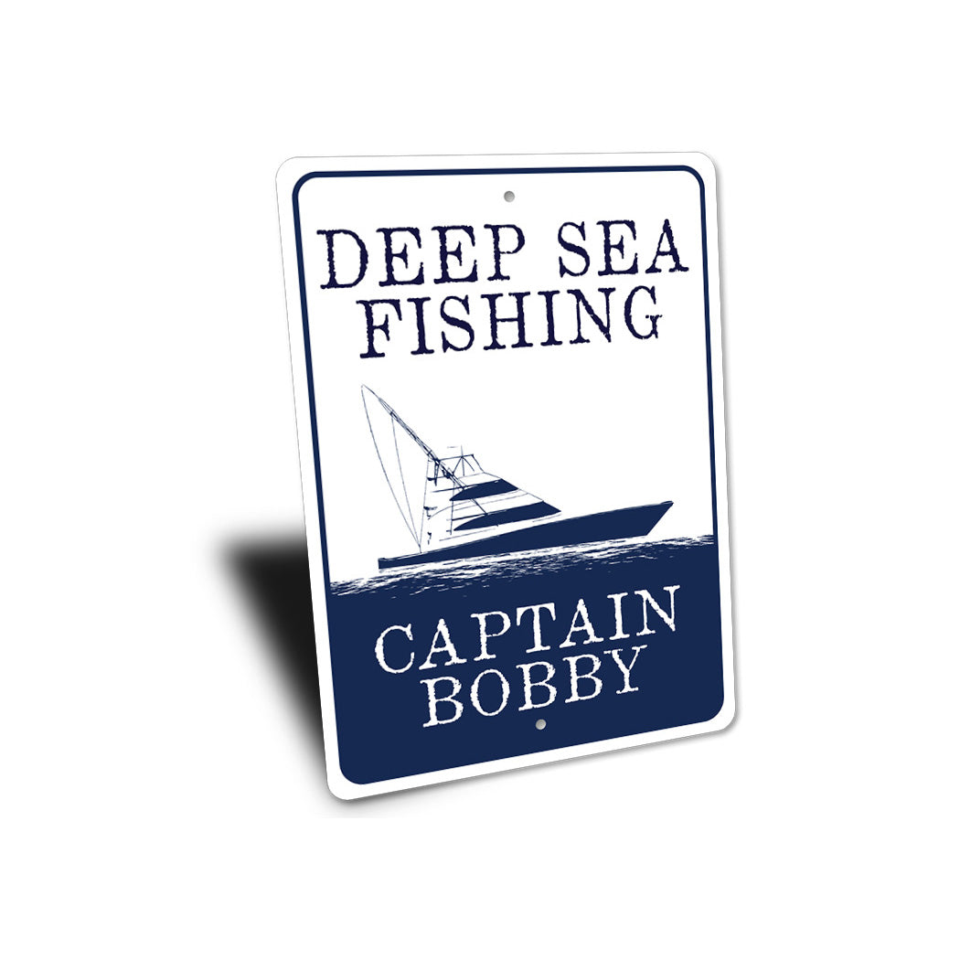 Deep Sea Fishing Captain Sign