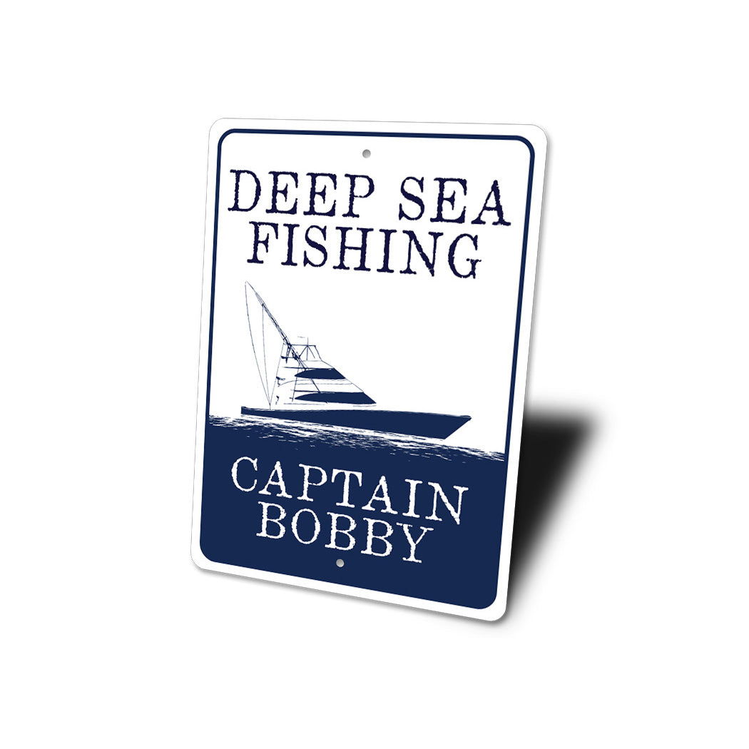 Deep Sea Fishing Captain Sign