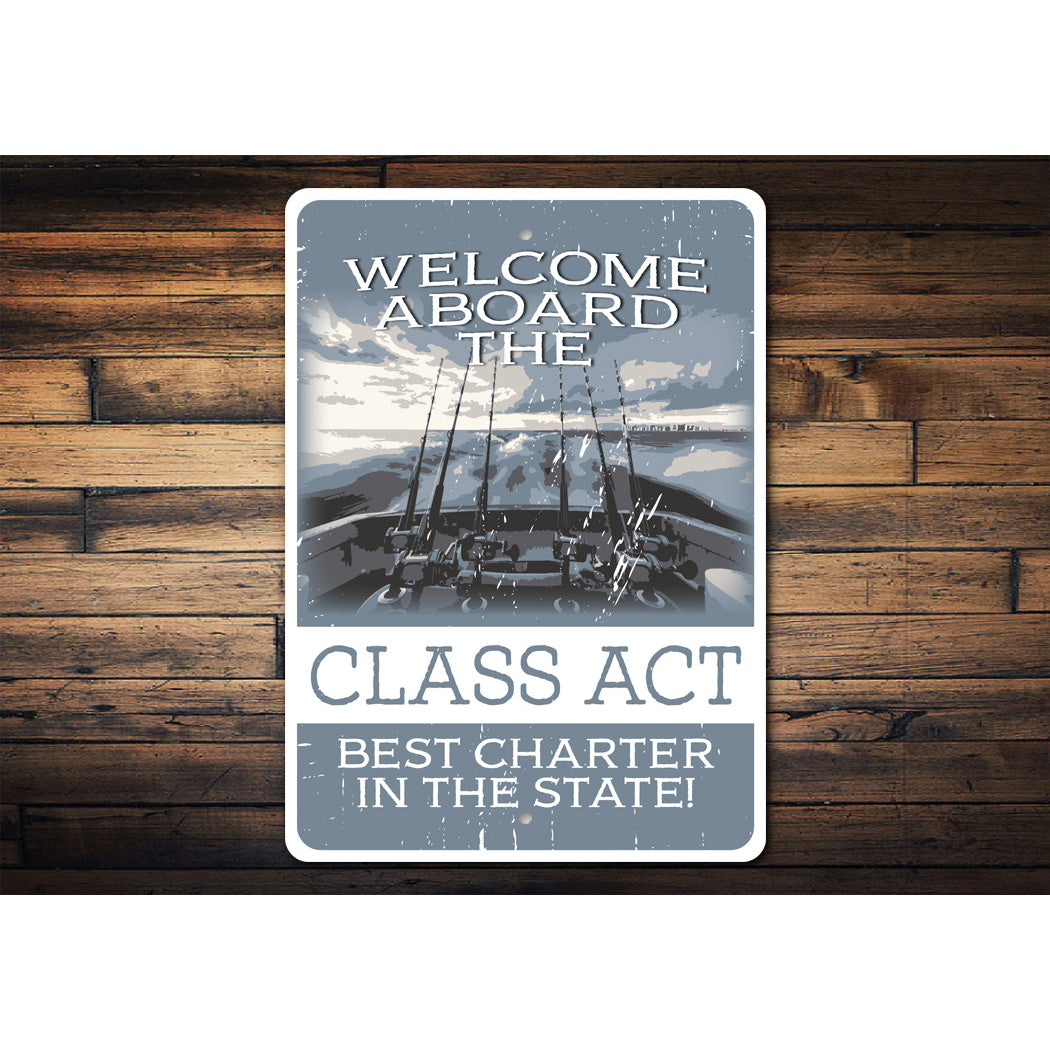 Custom Fishing Boat Name Sign