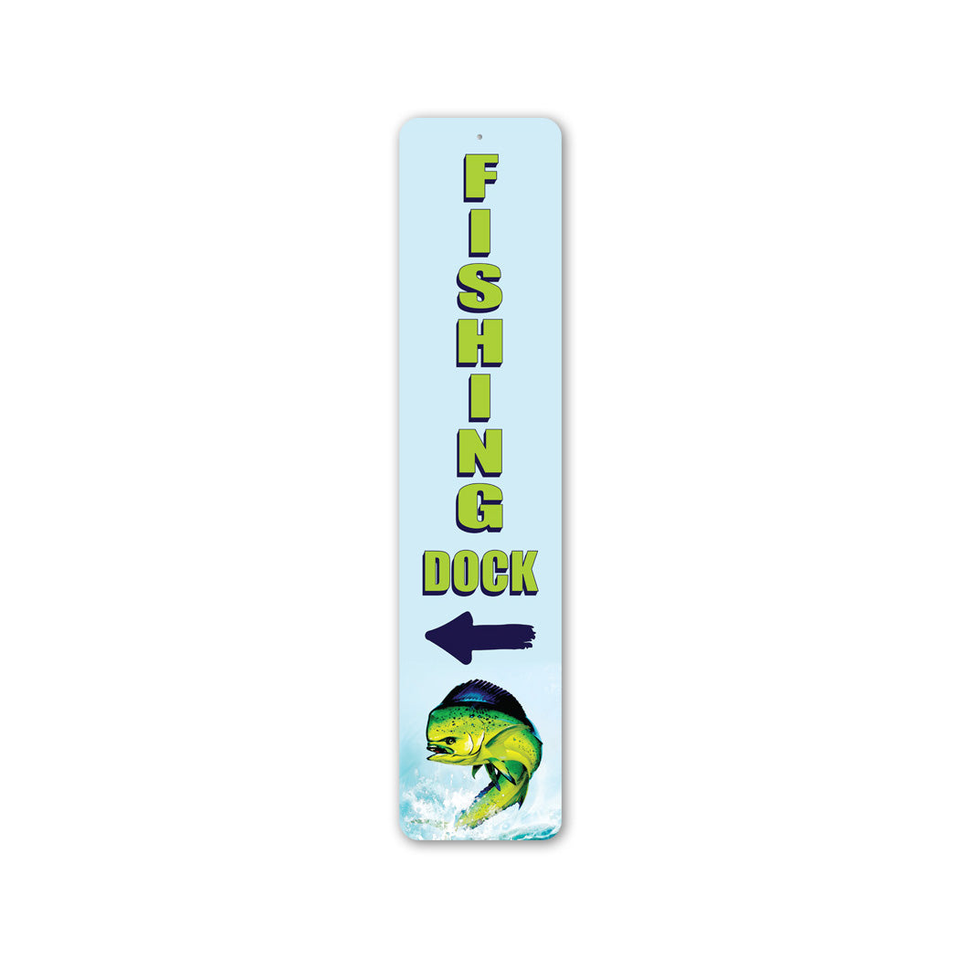 Fishing Dock Salt Water Sign