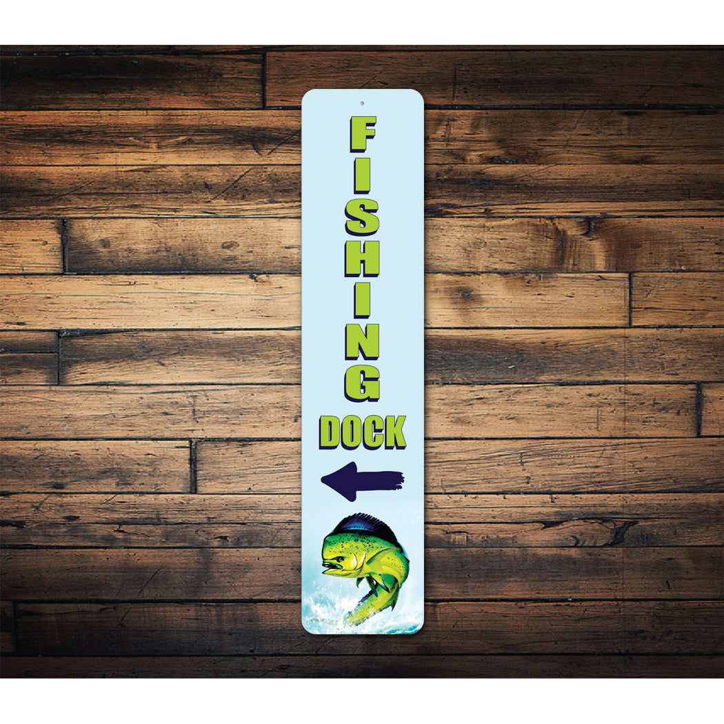 Fishing Dock Salt Water Sign