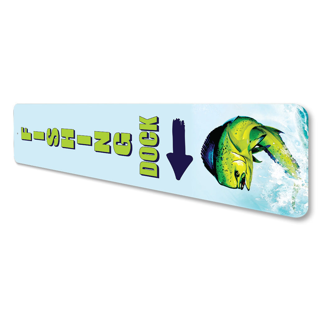 Fishing Dock Salt Water Sign