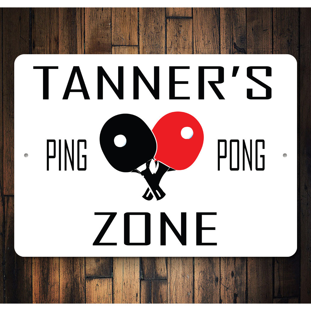 Custom Tennis Zone Sign