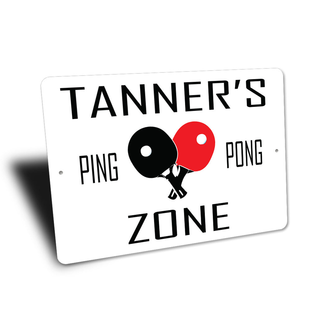 Custom Tennis Zone Sign