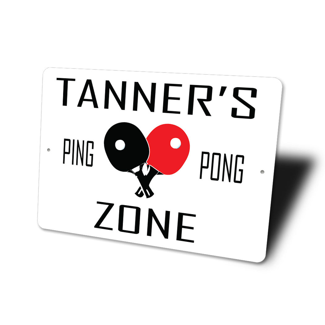 Custom Tennis Zone Sign