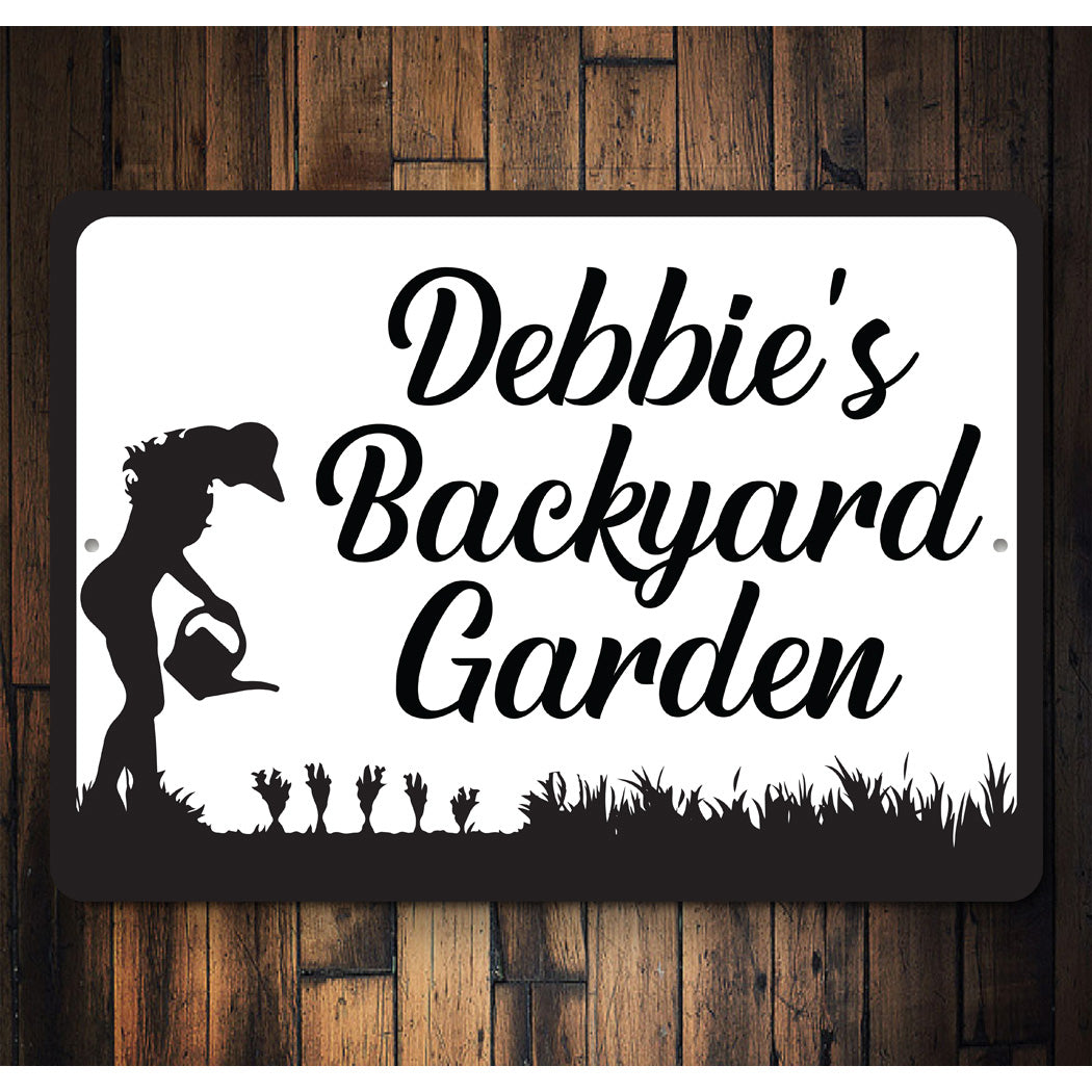 Personalized Backyard Garden Sign