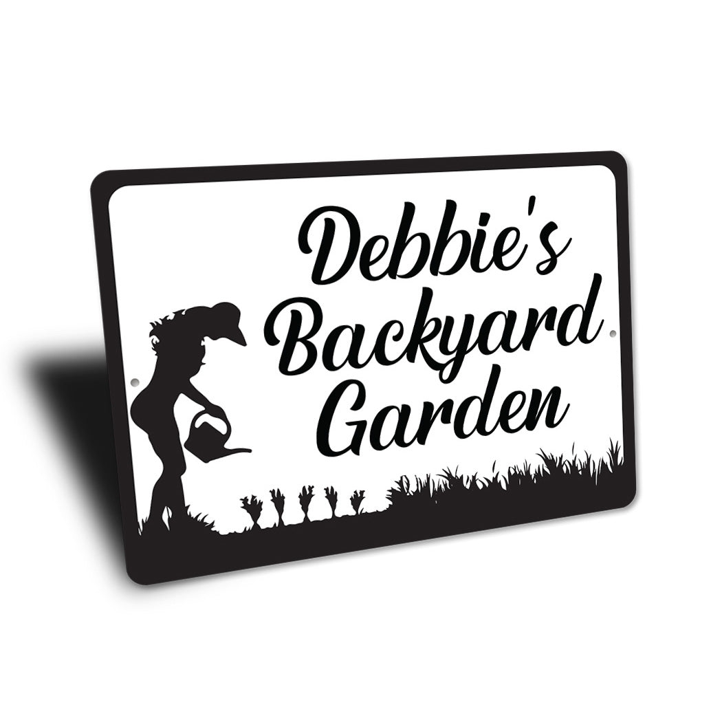 Personalized Backyard Garden Sign