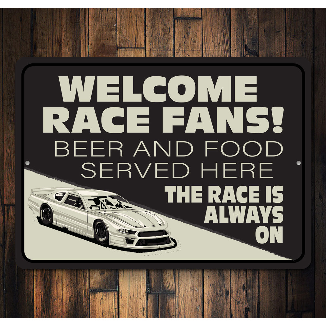 Racing Fan Lounge Sign