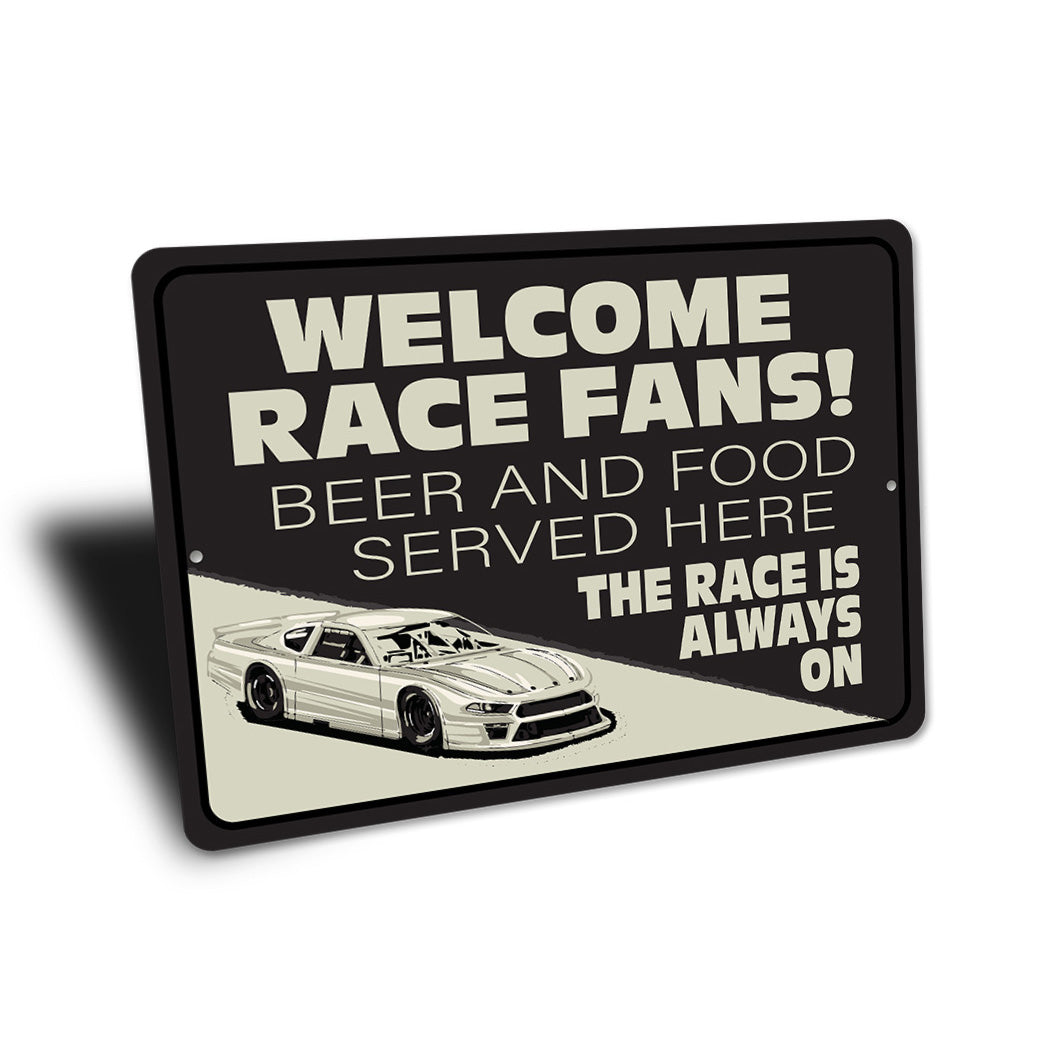 Racing Fan Lounge Sign
