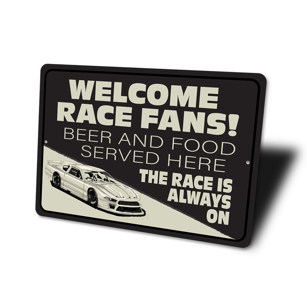Racing Fan Lounge Sign