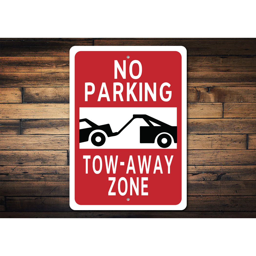 Tow Zone No Parking Sign