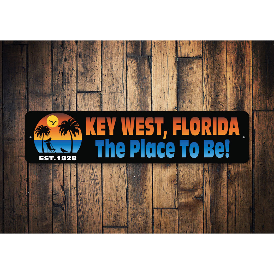 Custom Coastal Est Date Sign