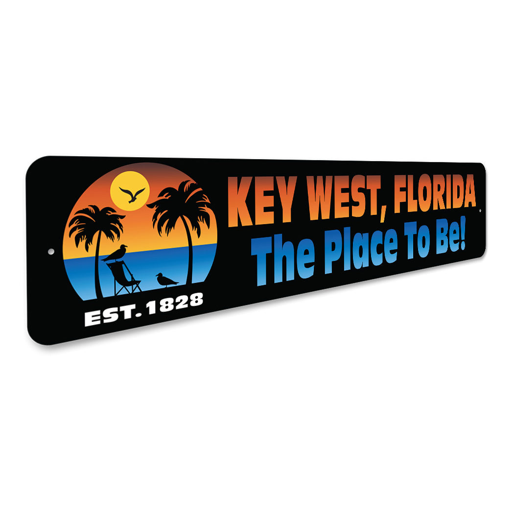 Custom Coastal Est Date Sign