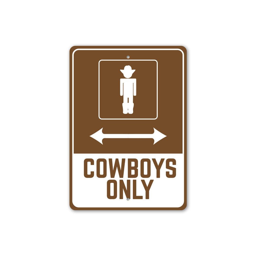 CowBoy Parking Sign