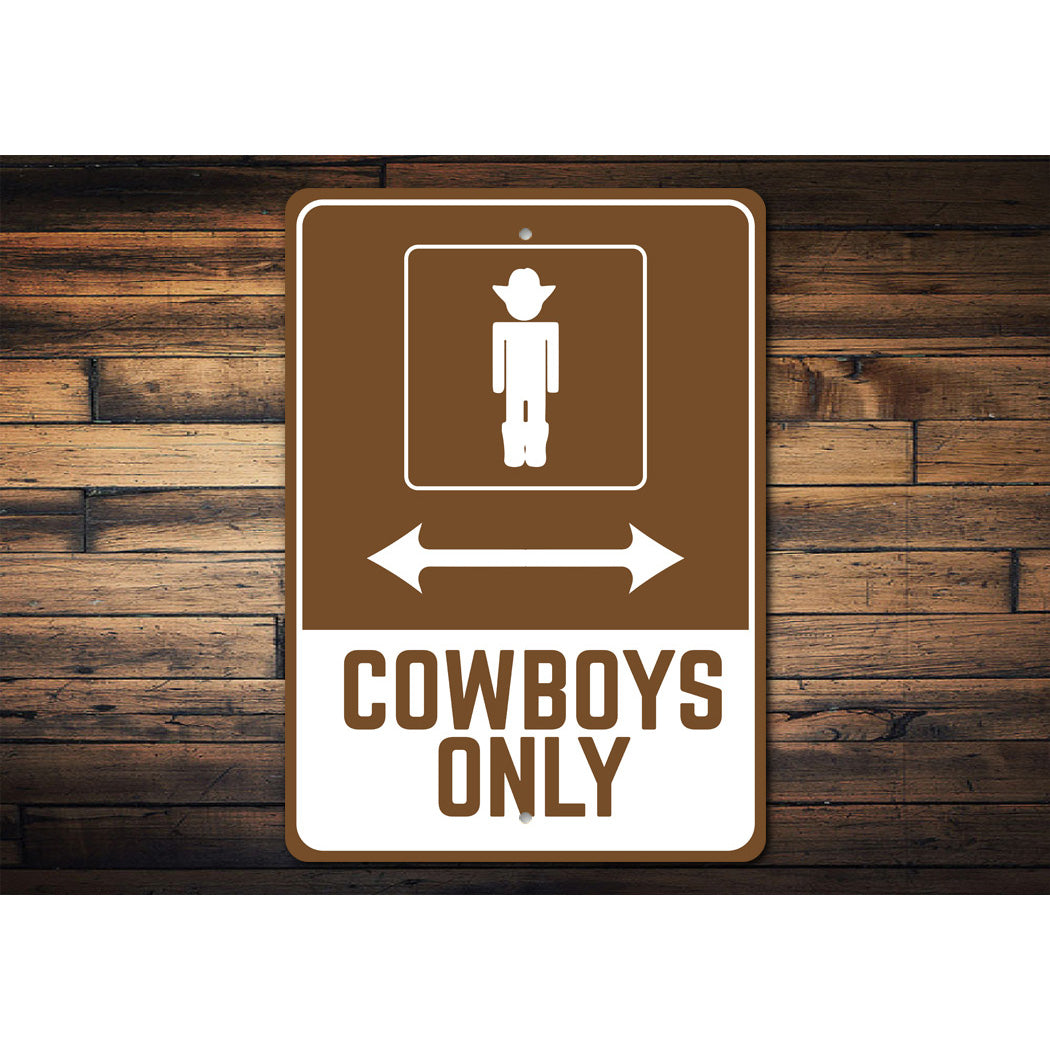 CowBoy Parking Sign
