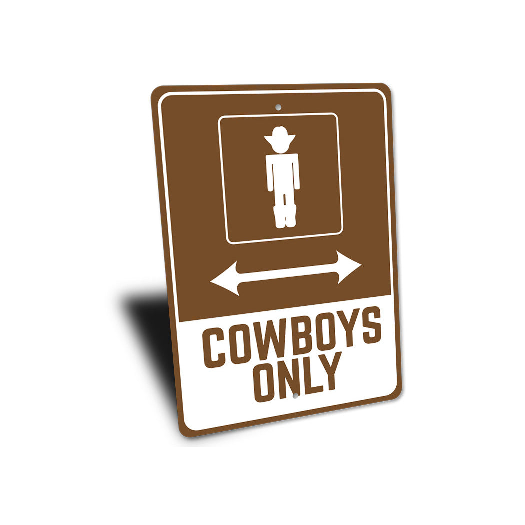 CowBoy Parking Sign