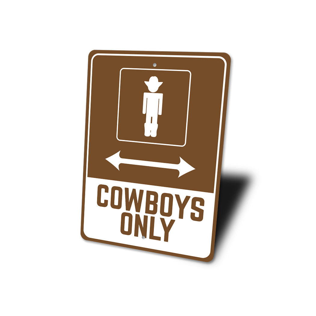 CowBoy Parking Sign