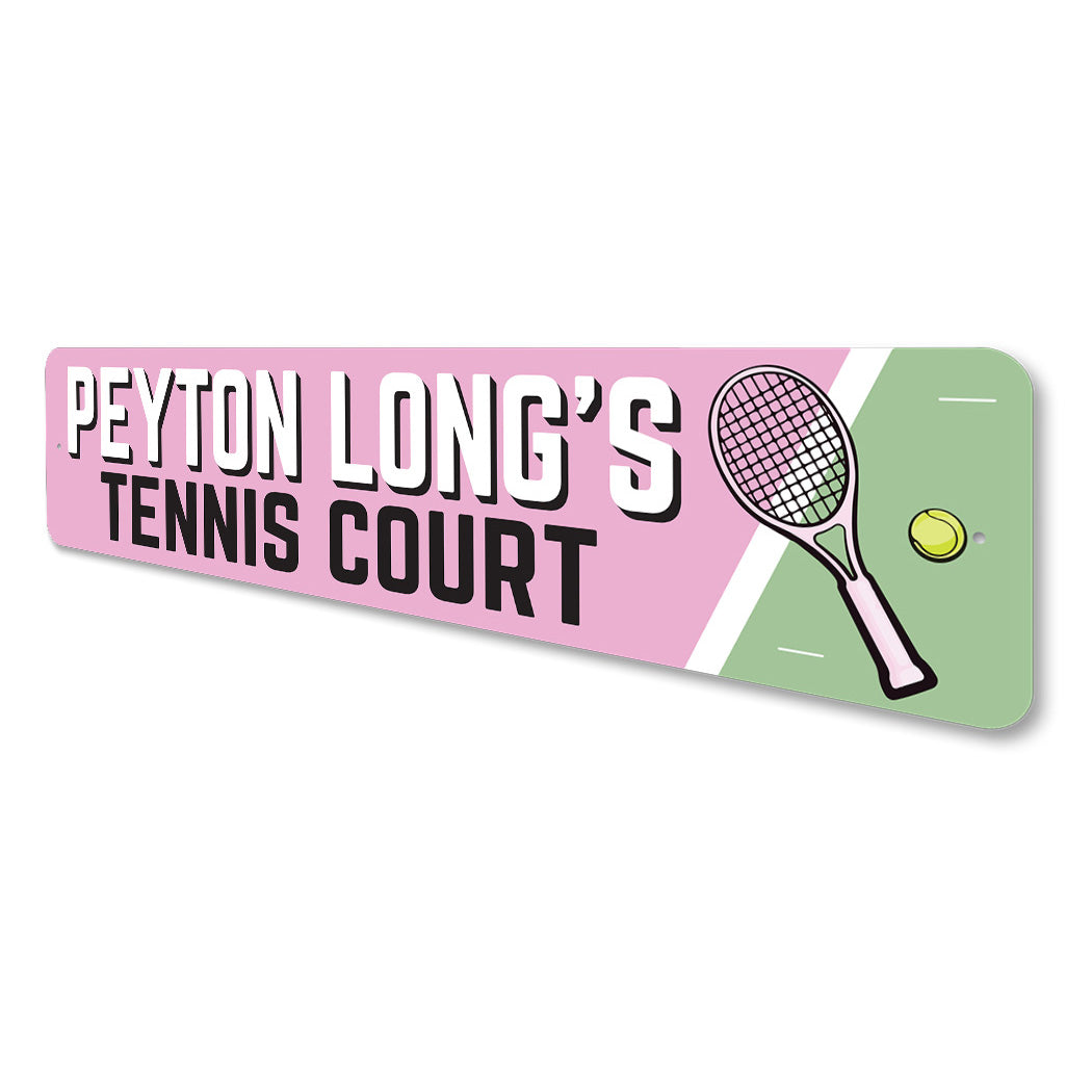 Custom Tennis Court Sign