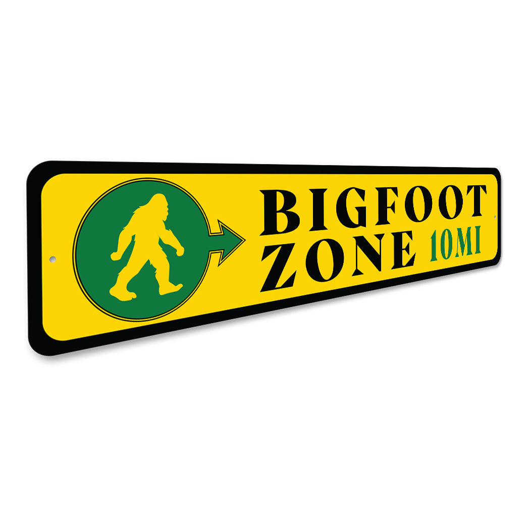 Big foot Zone Custom MI Sign