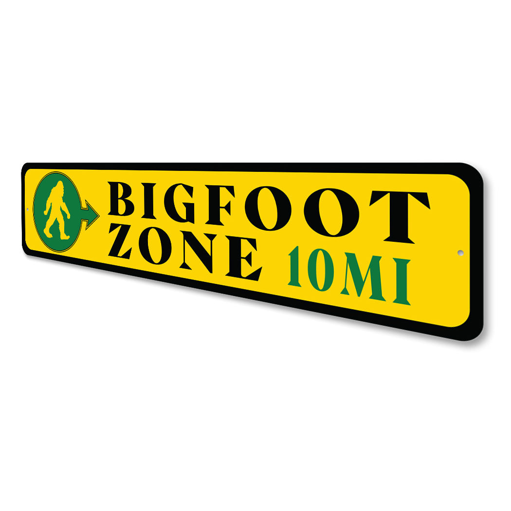 Big foot Zone Custom MI Sign