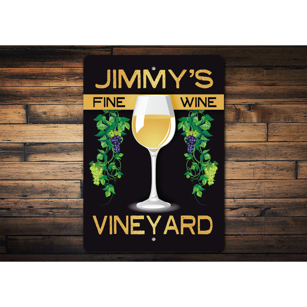 Personalized Vineyard Sign