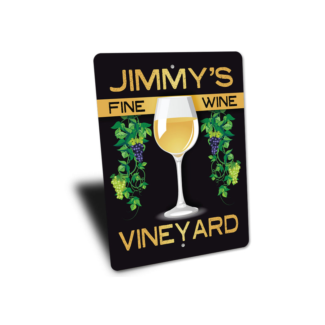 Personalized Vineyard Sign