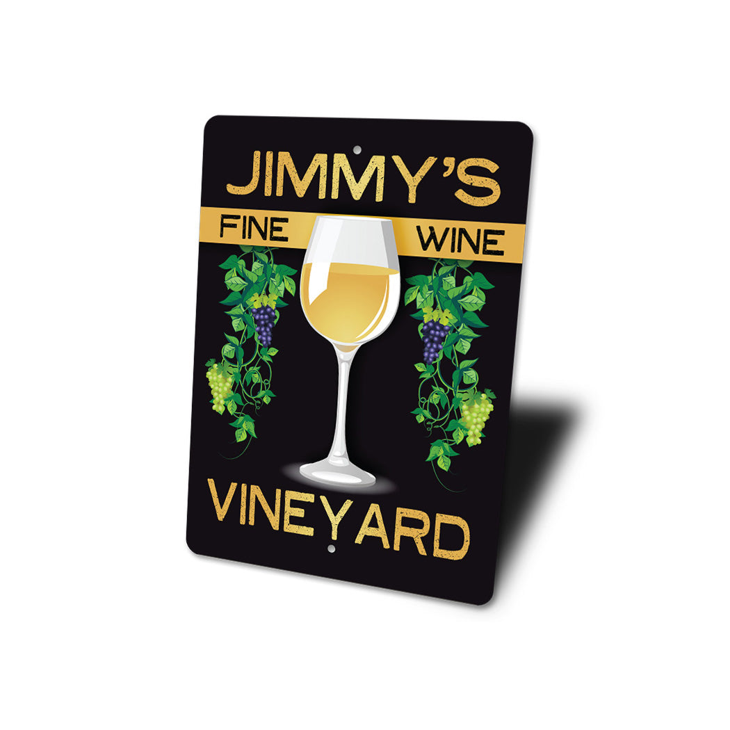 Personalized Vineyard Sign