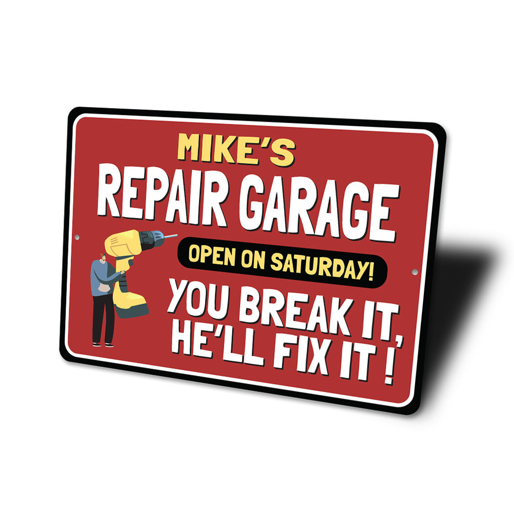 Retro Repair Garage Sign
