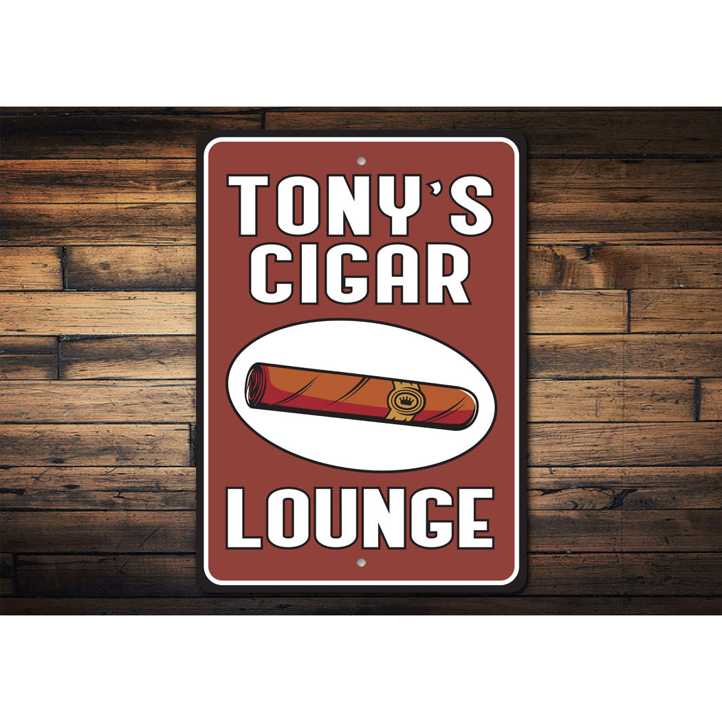 Personalized Cigar Lounge Sign