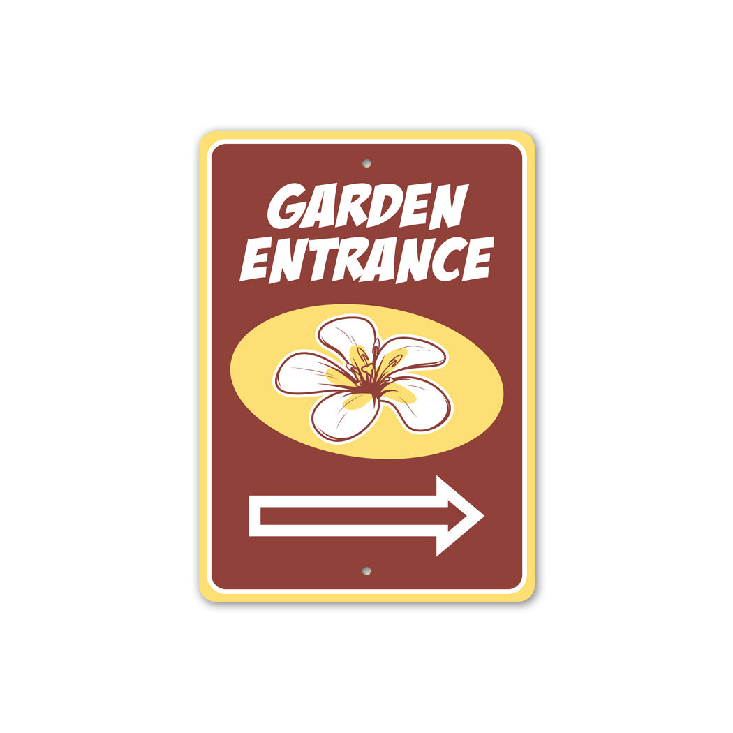Tropical Flower Garden Sign