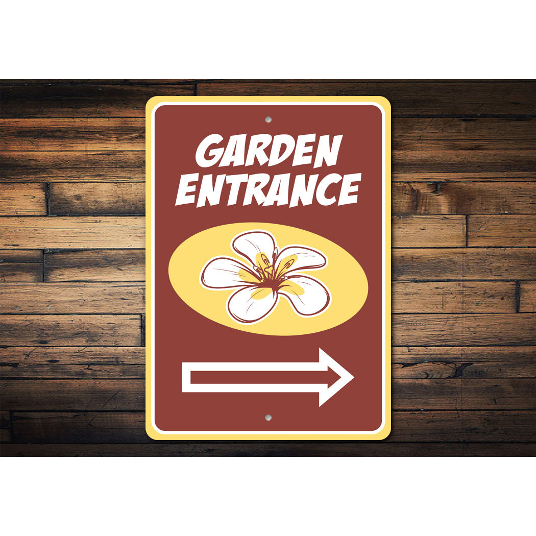 Tropical Flower Garden Sign