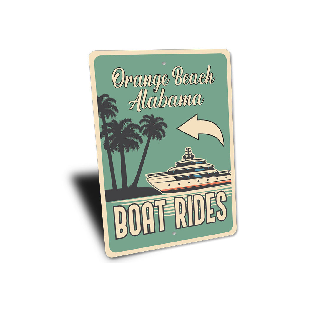 Coastal Water Boat Rides Sign