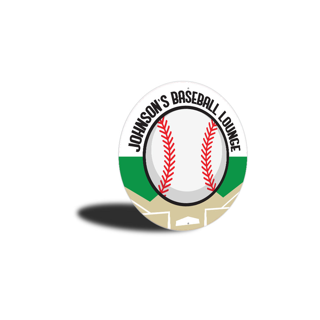 Custom Baseball Lounge Sign
