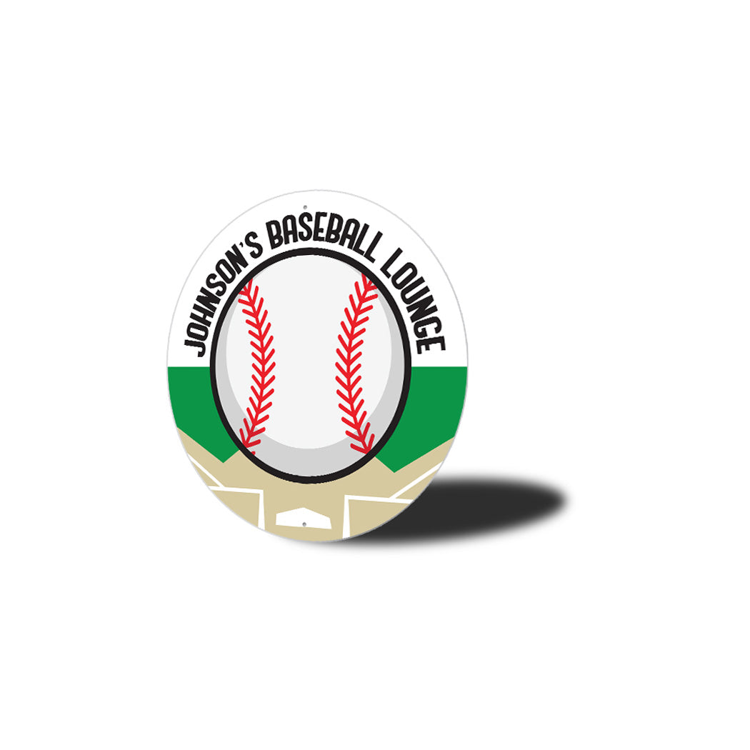 Custom Baseball Lounge Sign