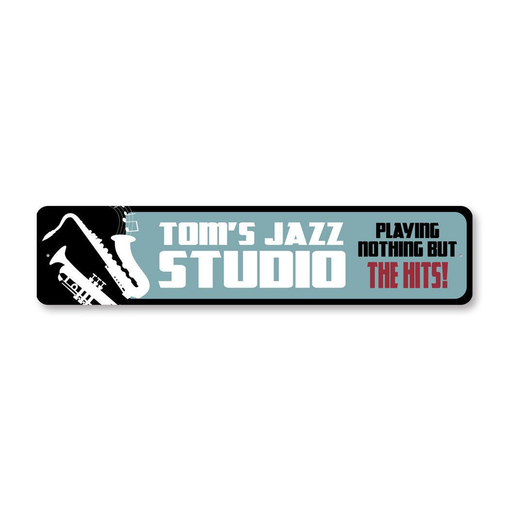 Personalized Jazz Studio Sign