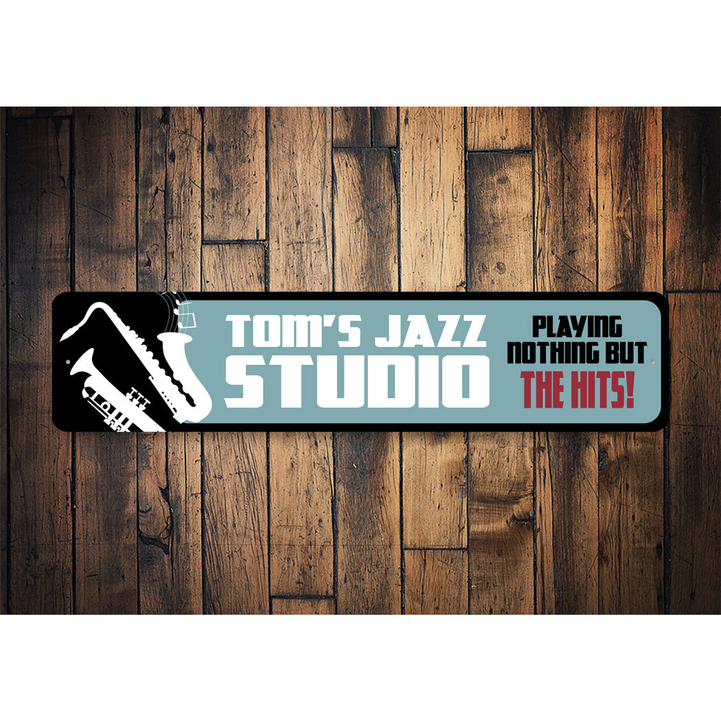 Personalized Jazz Studio Sign