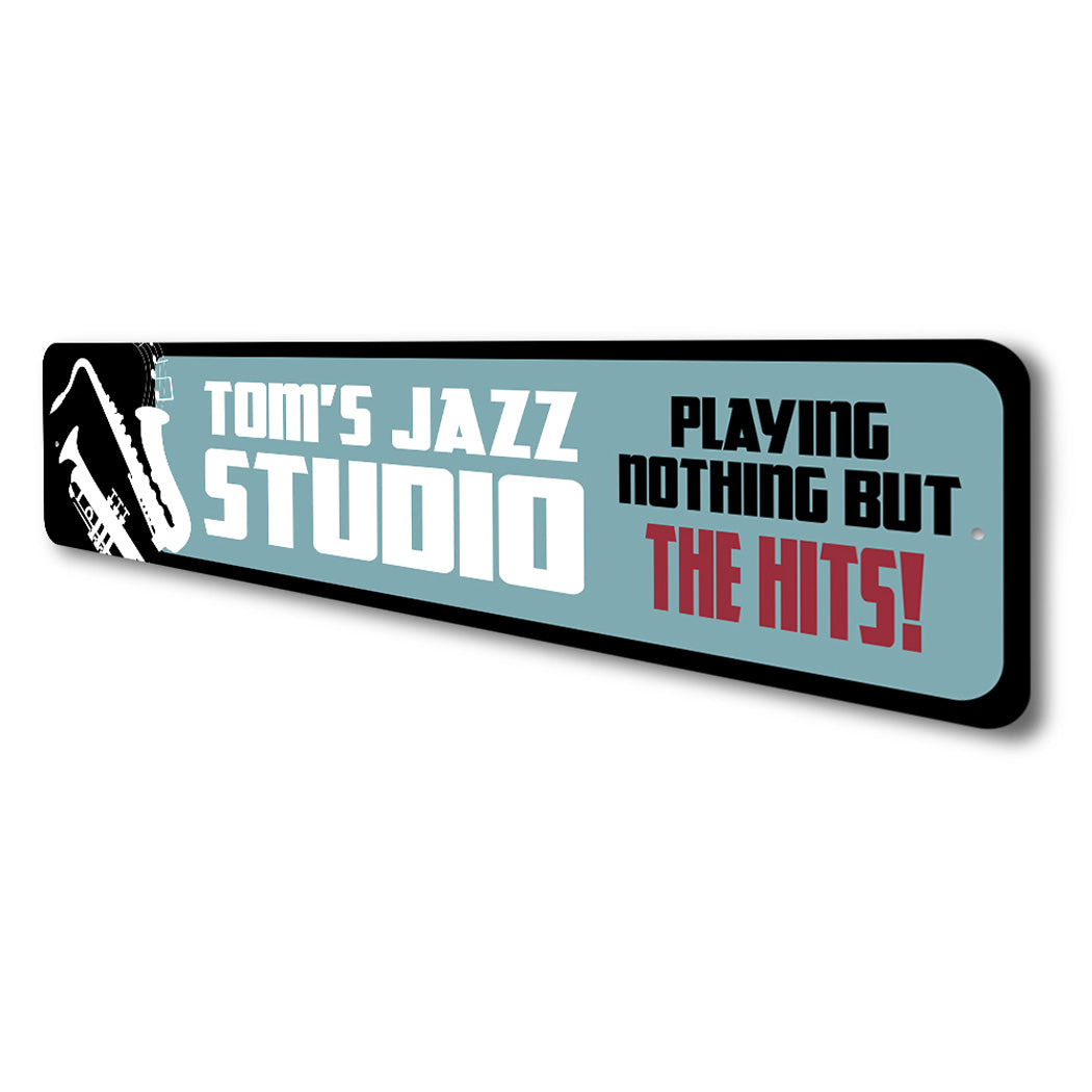 Personalized Jazz Studio Sign