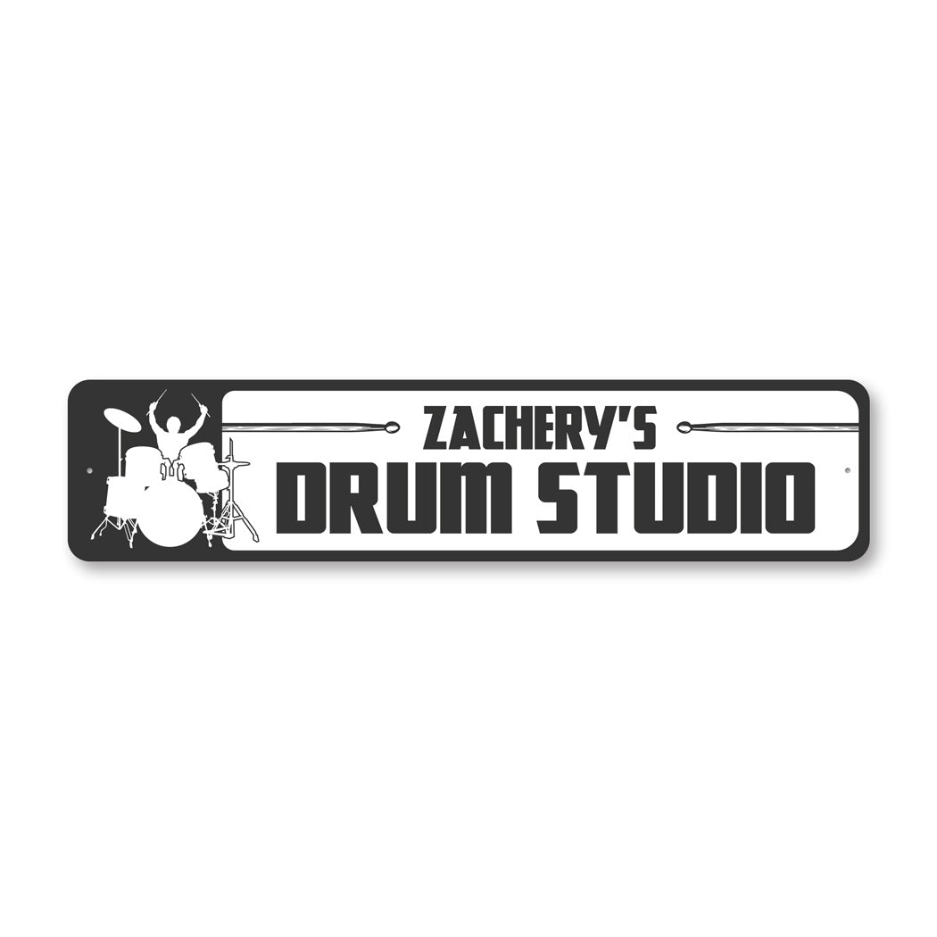Personalized Drum Studio Sign