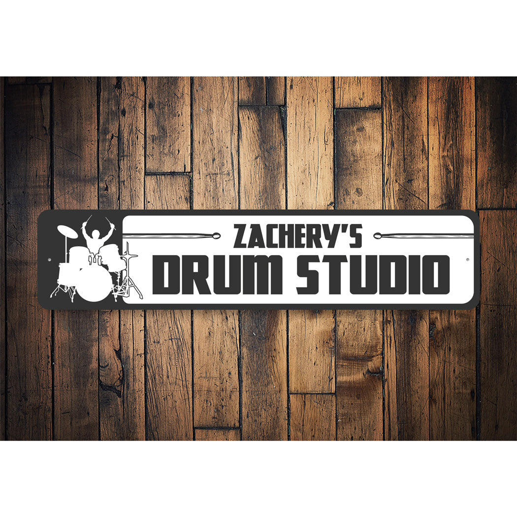 Personalized Drum Studio Sign