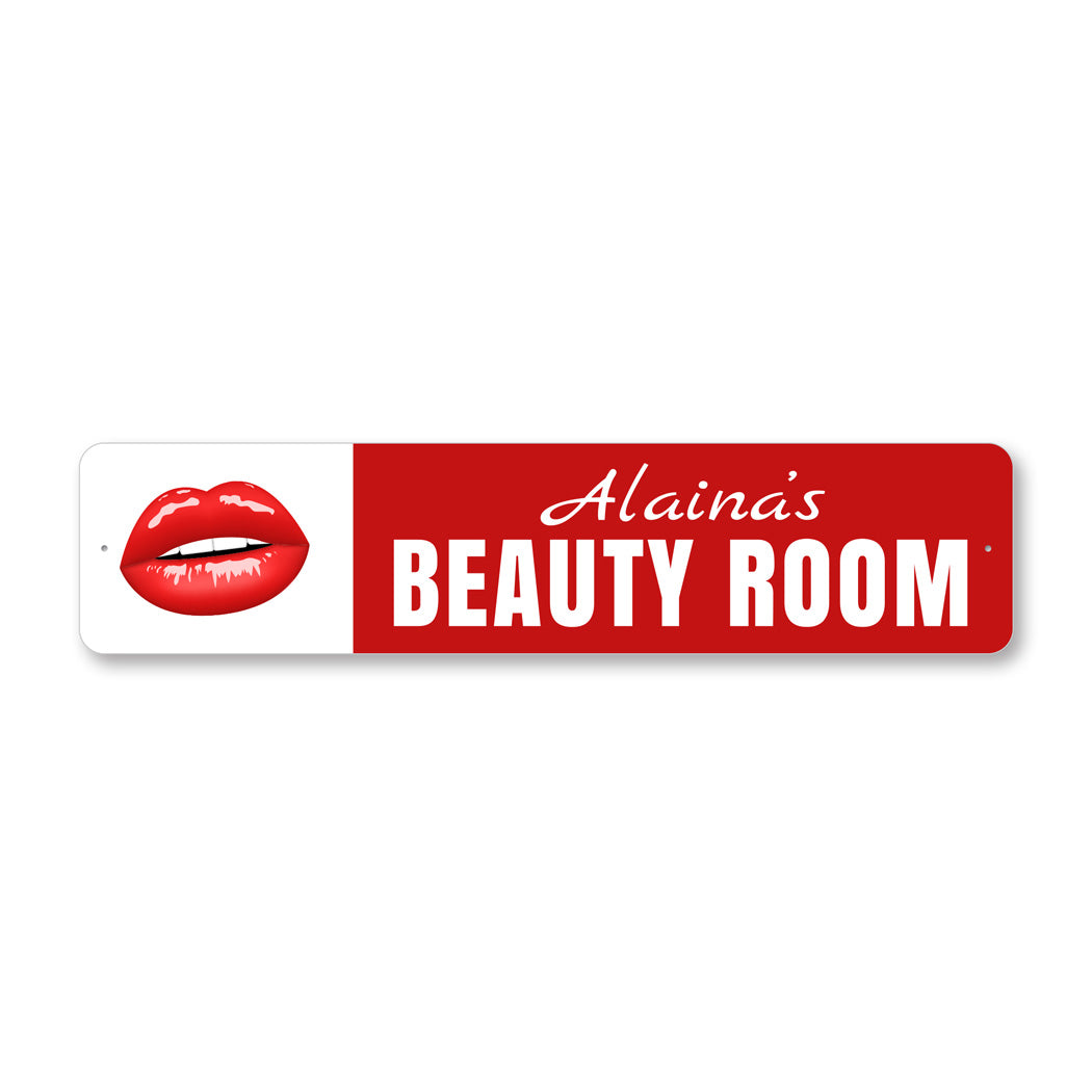 Personalized Beauty Room Sign