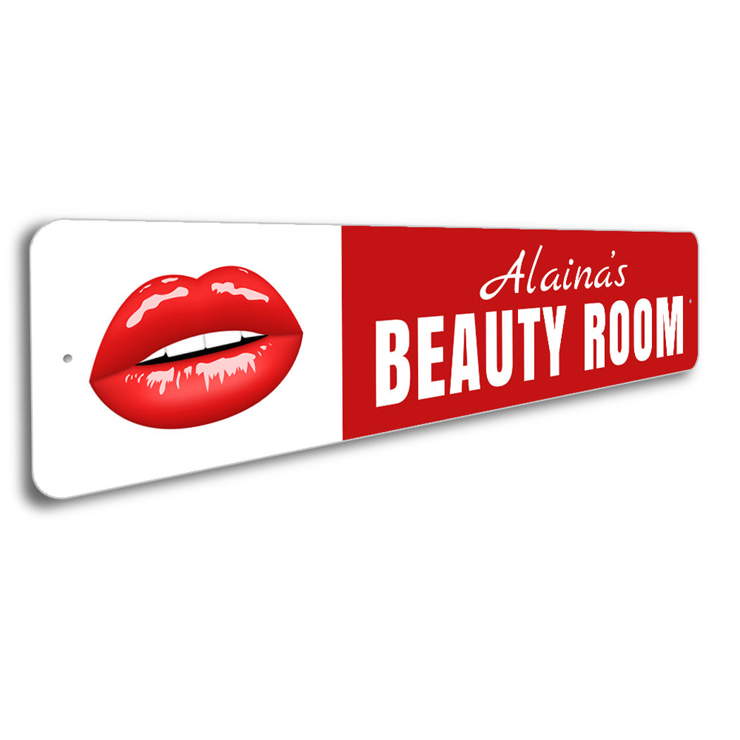 Personalized Beauty Room Sign