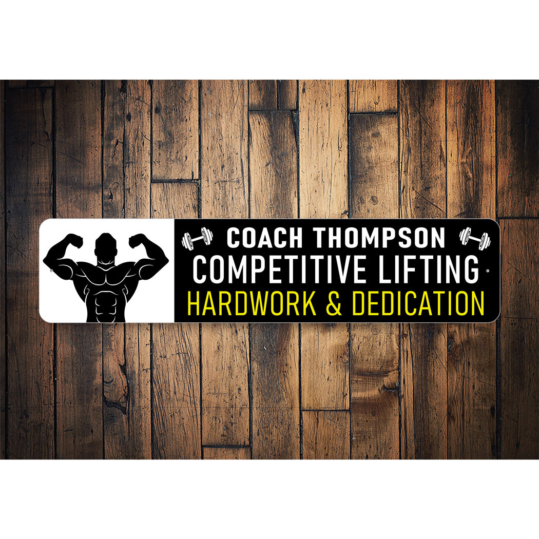 Lifting Coach Motivation Sign