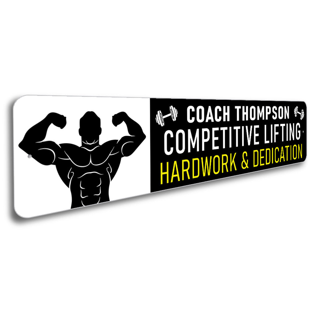 Lifting Coach Motivation Sign