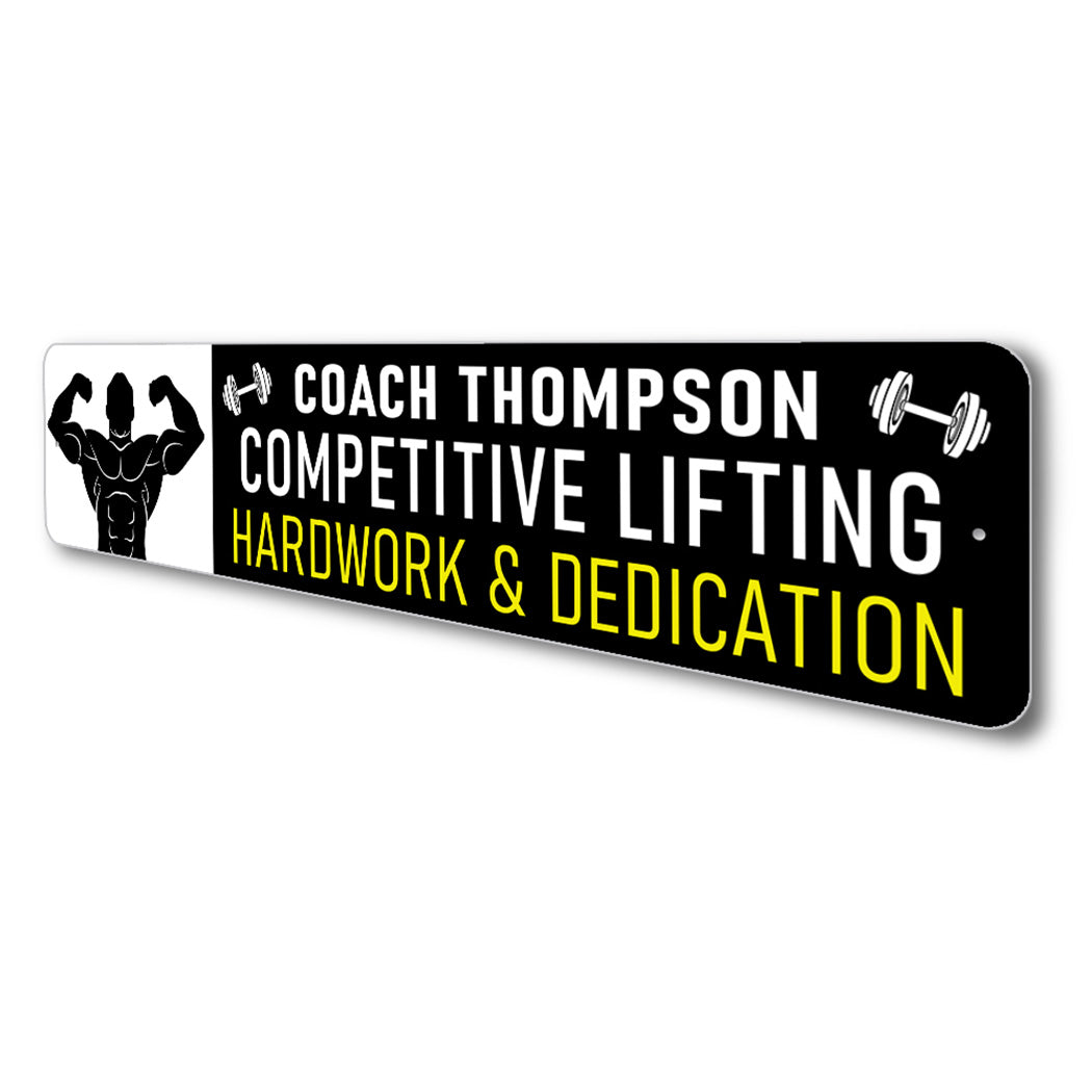 Lifting Coach Motivation Sign