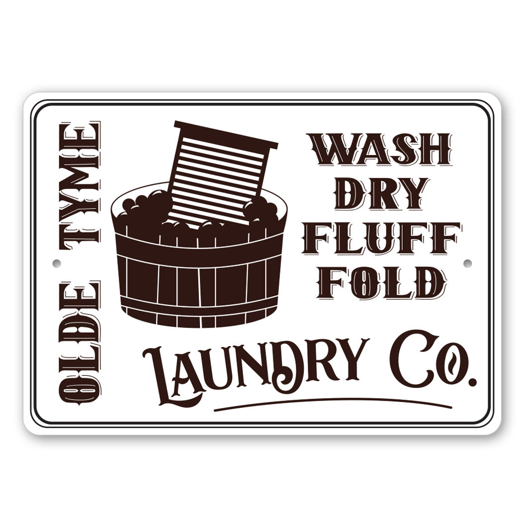Old Time Laundry CO Sign